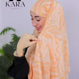 Swirls peach cream