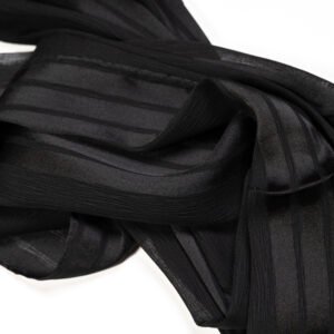 Striped Satin Modal Black