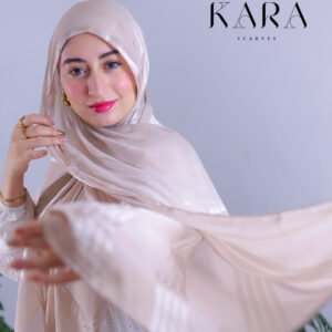 Stripe satin modal Nude Biege